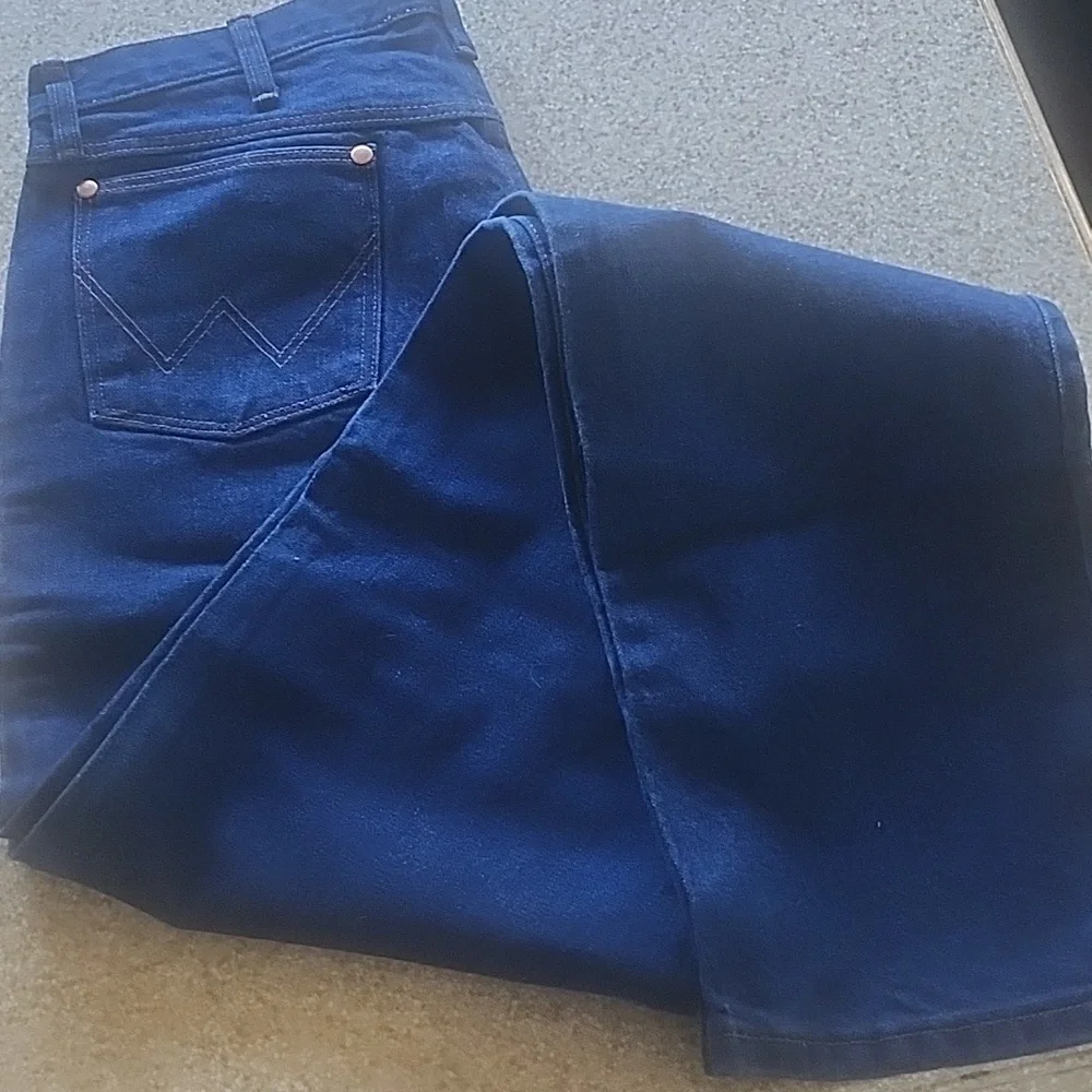 Men's 36x38 Wrangler 13MWZ Rigid Cowboycut Orig Fit Jeans - Picture 5 of 14